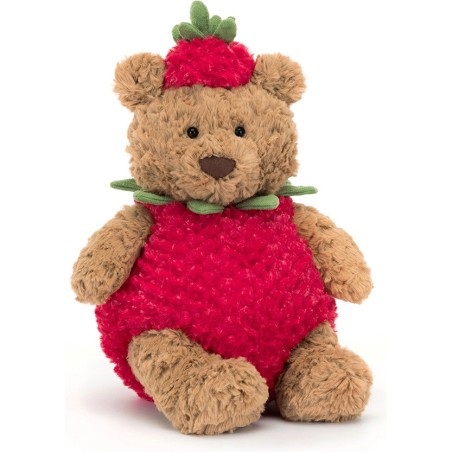 Jellycat Peluche Ours Bartholomew Fraise - Bear Strawberry