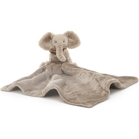 Jellycat Peluche Sucette Smudge Éléphant - Elephant Soother
