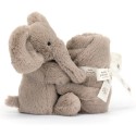 Peluche Sucette Smudge Éléphant - Elephant Soother - Jellycat