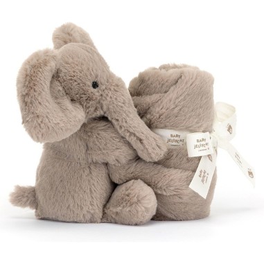 Jellycat Peluche Sucette Smudge Éléphant - Elephant Soother
