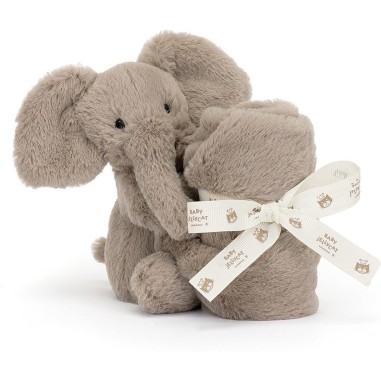 Jellycat Peluche Sucette Smudge Éléphant - Elephant Soother