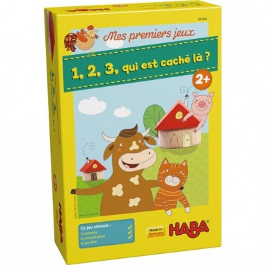 Jeu "1,2,3 qui est caché là?" Mes Premiers Jeux - Haba