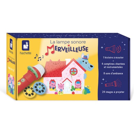 Lampe à histoire Janod - sonore merveilleuse Loup y es-tu ?