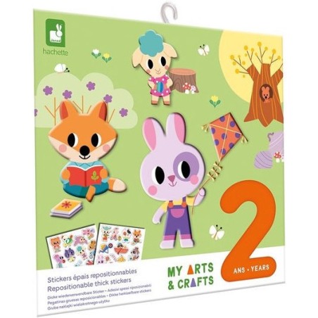 Stickers épais repositionnables 2 ans - My Arts & Crafts - Janod