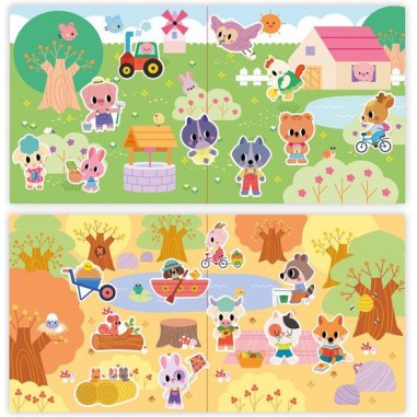 Stickers épais repositionnables 2 ans - My Arts & Crafts - Janod