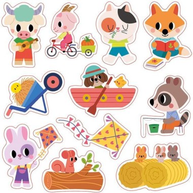 Stickers épais repositionnables 2 ans - My Arts & Crafts - Janod