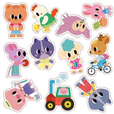 Stickers épais repositionnables 2 ans - My Arts & Crafts - Janod