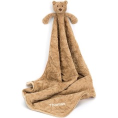 Peluche Blankie personnalisé ours Bartholomew - Personalised Bear - Jellycat