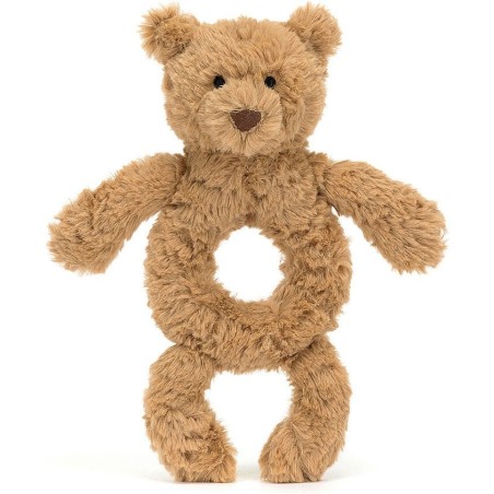 Jellycat Peluche Hochet anneau ours Bartholomew - Bear Ring Rattle