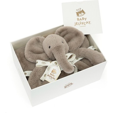 Jellycat Doudou éléphant tacheté - Smudge Elephant Blankie