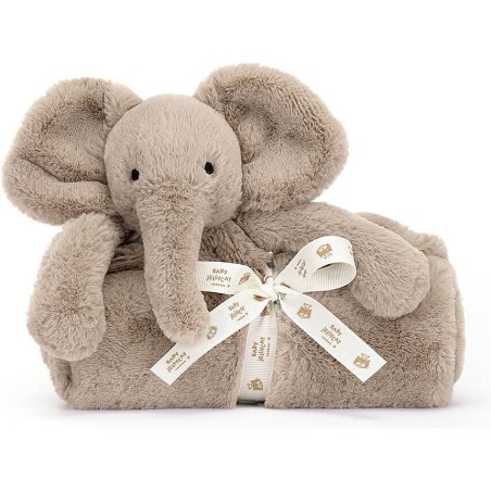 Jellycat Doudou éléphant tacheté - Smudge Elephant Blankie