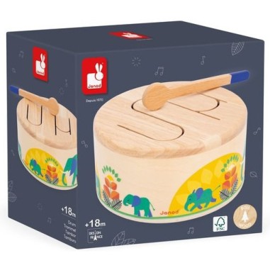 Tambour en bois - Batterie pour bébé - Gioia Janod