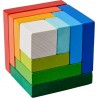 Jeu d'assemblage en bois 3D cube Tangram - Haba