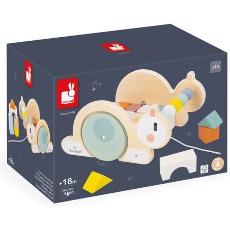 Chariot de cubes escargot - Janod