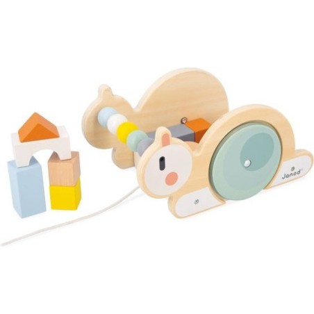 Chariot de cubes escargot - Janod