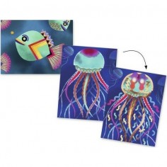 Cartes à illuminer Djeco "Abysses" 2