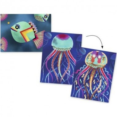 Cartes à illuminer Djeco "Abysses"