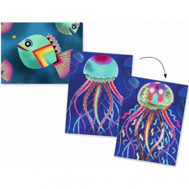 Cartes à illuminer Djeco "Abysses"