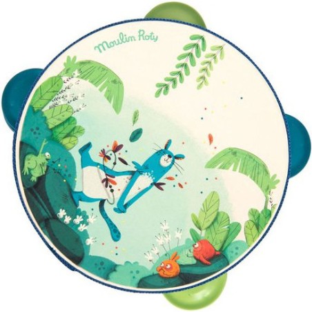 Tambourin bleu Dans la jungle - Moulin Roty