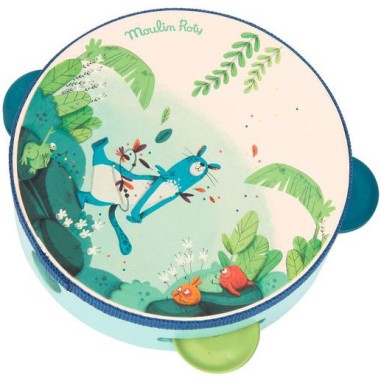Tambourin bleu Dans la jungle - Moulin Roty