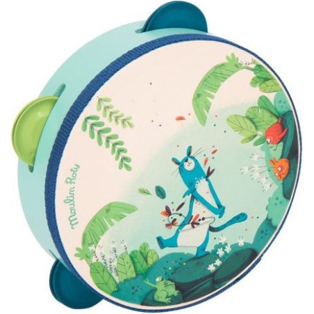 Tambourin bleu Dans la jungle - Moulin Roty