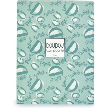 Doudou lapin vert : Doudou plat 18 cm - Doudou Et Compagnie
