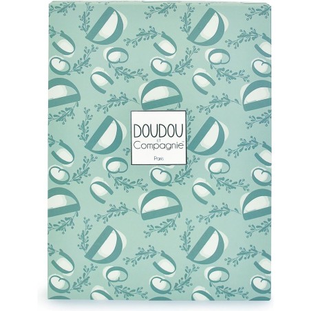 Doudou lapin vert : Doudou plat 18 cm - Doudou Et Compagnie