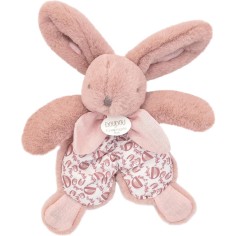 Doudou lapin rose avec foulard : le compagnon idéal des petits câlins - Doudou Et Compagnie 2
