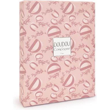 Doudou lapin rose avec foulard : le compagnon idéal des petits câlins - Doudou Et Compagnie