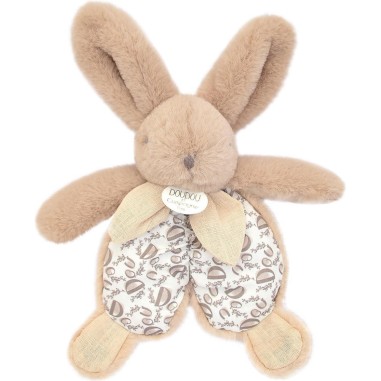 Doudou lapin beige : Doudou plat 18 cm - Doudou Et Compagnie