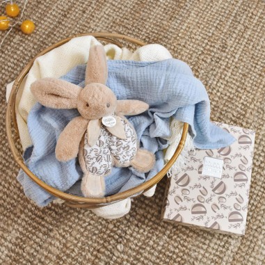 Doudou lapin beige : Doudou plat 18 cm - Doudou Et Compagnie