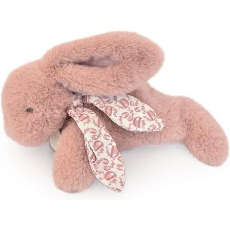 Lapin Doudou : Peluche lapin Rose poudré 25 cm - Doudou Et Compagnie