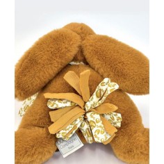 Lapin Doudou : Peluche lapin Jaune moutarde 25 cm - Doudou Et Compagnie 2