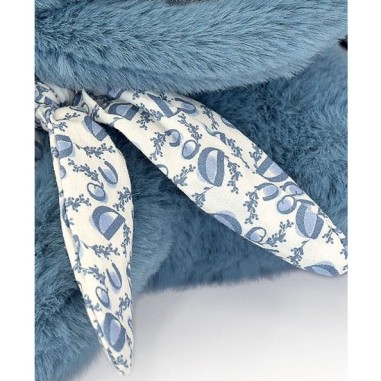 Lapin Doudou : Peluche lapin Bleu 25 cm - Doudou Et Compagnie