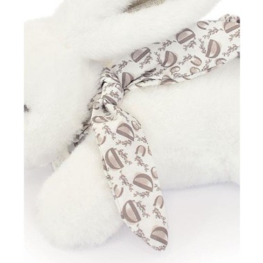Lapin Doudou : Peluche lapin Blanc 25 cm - Doudou Et Compagnie