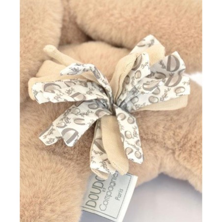 Lapin Doudou : Peluche lapin Beige 25 cm - Doudou Et Compagnie