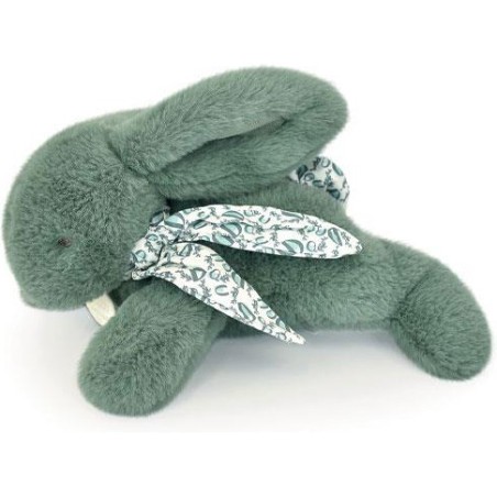 Lapin Doudou : Peluche lapin Vert 25 cm - Doudou Et Compagnie