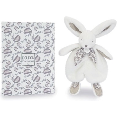 Lapin Doudou : Doudou lapin Blanc 29 cm - Doudou Et Compagnie