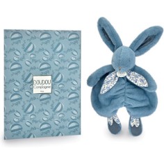 Lapin Doudou : Doudou lapin Bleu 29 cm - Doudou Et Compagnie 2