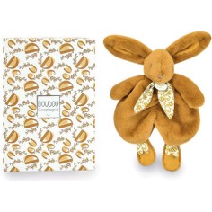 Lapin Doudou - Doudou lapin Jaune moutarde - 29 cm - Doudou Et Compagnie