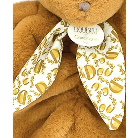 Lapin Doudou : Doudou lapin Jaune moutarde 29 cm - Doudou Et Compagnie