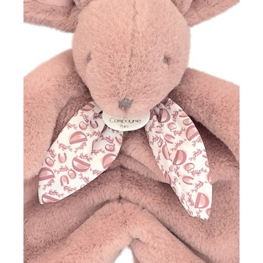 Lapin Doudou : Doudou lapin Rose poudré 29 cm - Doudou Et Compagnie