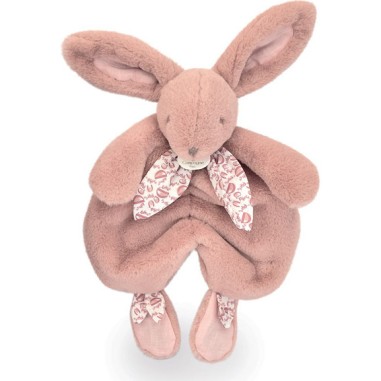 Lapin Doudou : Doudou lapin Rose poudré 29 cm - Doudou Et Compagnie