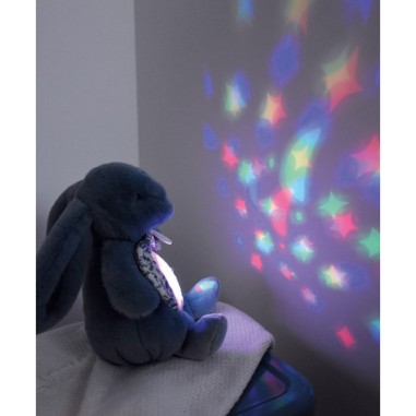 Veilleuse Lapin Musicale Chansons Douces Projection mur - Endormissement Bébé - Doudou Et Compagnie