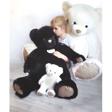 Ours en peluche Géant Collection - Blanc Poudré - Doudou Et Compagnie