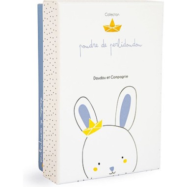 Lapin matelot - doudou avec attache-sucette - taille 15 cm - Doudou Et Compagnie