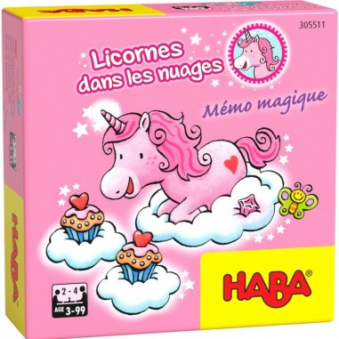 Mémo magique "Licornes dans les nuages" - HABA