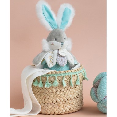 Boite à musique Lapin de Sucre Vert amande - Doudou Et Compagnie