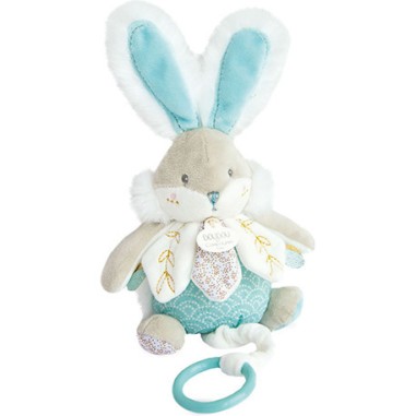 Boite à musique Lapin de Sucre Vert amande - Doudou Et Compagnie