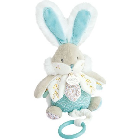 Boite à musique Lapin de Sucre Vert amande - Doudou Et Compagnie